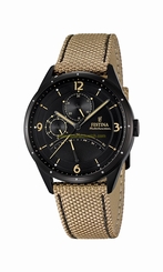 Festina Watches : F16849/1 Black Dial Nylon Band Men Watch