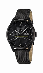 Festina Watches : F16849/3 Black Dial Nylon Band Men Watch