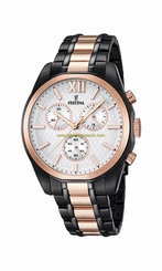 Festina Watches : F16856/1 Silver Dial Stainless Steel Band Men Watch
