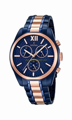Festina Watches : F16857/1 Blue Dial Stainless Steel Band Men Watch