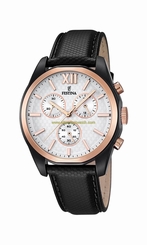 Festina Watches : F16861/1 White Dial Stopwatch Men Watch