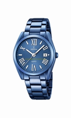 Festina Watches : F16864/3 Blue Dial Stainless Steel Plated Women Watch