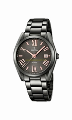 Festina Watches : F16866/1 Black Dial Stainless Steel Band Men Watch