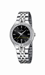 Festina Watches : F16867/2 Black Dial Other Material Band Women Watch