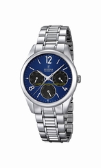 Festina Watches : F16869/2 Blue Dial Stainless Steel Women Watch