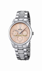 Festina Watches : F16869/3 Quartz Analog Day Date Stainless Steel Women Watch
