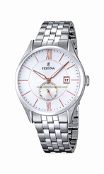Festina Watches : F16871/2 White Dial Luminescent Hands Men Watch