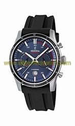 Festina Watches : F16874/G Blue Dial Stopwatch Luminescent Hands Men Watch