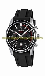 Festina Watches : F16874/I Black Dial Stopwatch Luminescent Hands Men Watch