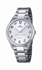 Festina Watches : F16875/1 Silver Dial Stainless Steel Band Women Watch