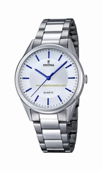 Festina Watches : F16875/3 Silver Dial Stainless Steel Band Men Watch