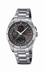 Festina Watches : F16876/3 Grey Dial Stainless Steel Band Men Watch