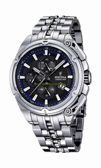 Festina Watches : F16881/5 Black Dial Stainless Steel Band Men Watch