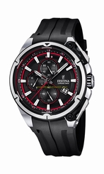 Festina Watches : F16882/8 Quartz Chronograph Date Black Rubber Men Watch