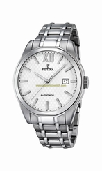 Festina Watches : F16884/2 Silver Dial Stainless Steel Band Men Watch