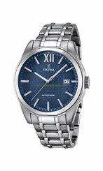 Festina Watches : F16884/3 Blue Dial Stainless Steel Band Men Watch