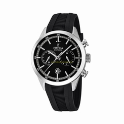 Festina Watches : F16890/2 Black Dial Plastic Men Watch