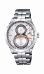 Festina Watches : F16891/2 Silver Dial 24 Hour Display Men Watch