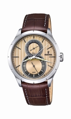 Festina Watches : F16892/4 Beige Dial 24 Hour Display Men Watch
