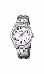 Festina Watches : F16903/1 Silver Dial Luminous Hands Men Watch