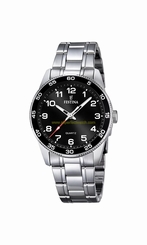 Festina Watches : F16905/4 Black Dial Luminous Hands Men Watch
