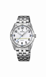 Festina Watches : F16907/1 White Dial Luminous Hands Men Watch