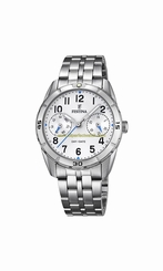 Festina Watches : F16908/1 White Dial Luminous Hands Men Watch