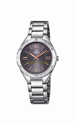 Festina Watches : F16921/2 Black Dial Stainless Steel Band Men Watch