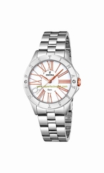 Festina Watches : F16925/1 White Dial Stainless Steel Band Men Watch