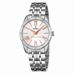 Festina Watches : F16940/2 Silver Dial Stainless Steel Women Watch