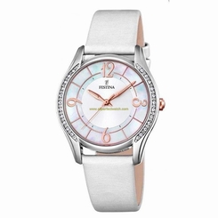 Festina Watches : F16944/1 Mother Of Pearl Dial Stainless Steel Women Watch