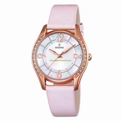 Festina Watches : F16946/1 Mother Of Pearl Dial Stainless Steel Plated Women Watch