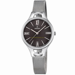 Festina Watches : F16950/2 Black Dial Stainless Steel Women Watch