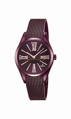 Festina Watches : F16964/1 Purple Dial Stainless Steel Plated Women Watch