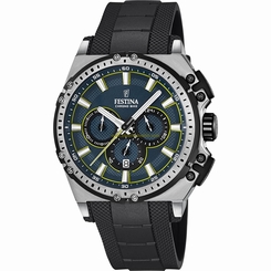 Festina Watches : F16970/3 Quartz Chronograph Date Black Rubber Men Watch