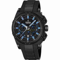 Festina Watches : F16971/2 Black Dial Stainless Steel Band Men Watch