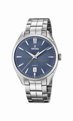 Festina Watches : F16976/4 Blue Dial Stainless Steel Men Watch