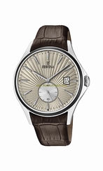 Festina Watches : F16980/2 Beige Dial Stainless Steel Plated Men Watch