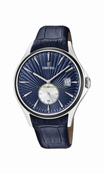 Festina Watches : F16980/3 Blue Dial Stainless Steel Plated Men Watch