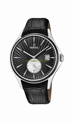 Festina Watches : F16980/4 Black Dial Stainless Steel Plated Men Watch