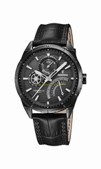 Festina Watches : F16989/1 Black Dial Stainless Steel Plated Men Watch