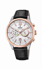 Festina Watches : F16997/1 Silver Dial Stop Watch Men Watch