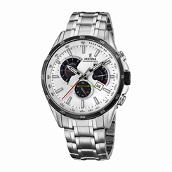 Festina Watches : F20200/1 Silver Dial Stainless Steel Men Watch