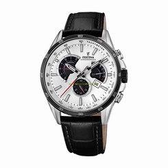 Festina Watches : F20201/1 Silver Dial Stainless Steel Men Watch
