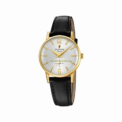 Festina Watches : F20255/1 Silver Dial Leather Women Watch