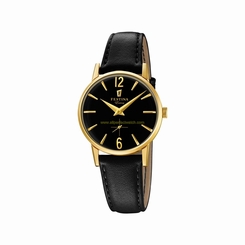 Festina Watches : F20255/3 Quartz Analog Black Leather Women Watch