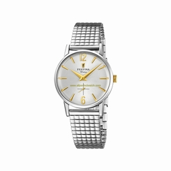 Festina Watches : F20256/2 Silver Dial Stainless Steel Plated Women Watch