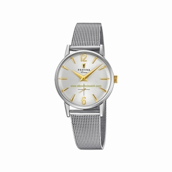 Festina Watches : F20258/2 Silver Dial Stainless Steel Women Watch