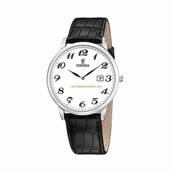 Festina Watches : F6806/5 White Dial Leather Men Watch