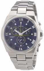 Festina Watches : F6818/3 Quartz Chronograph Blue Dial Date Stainless Steel Men Watch